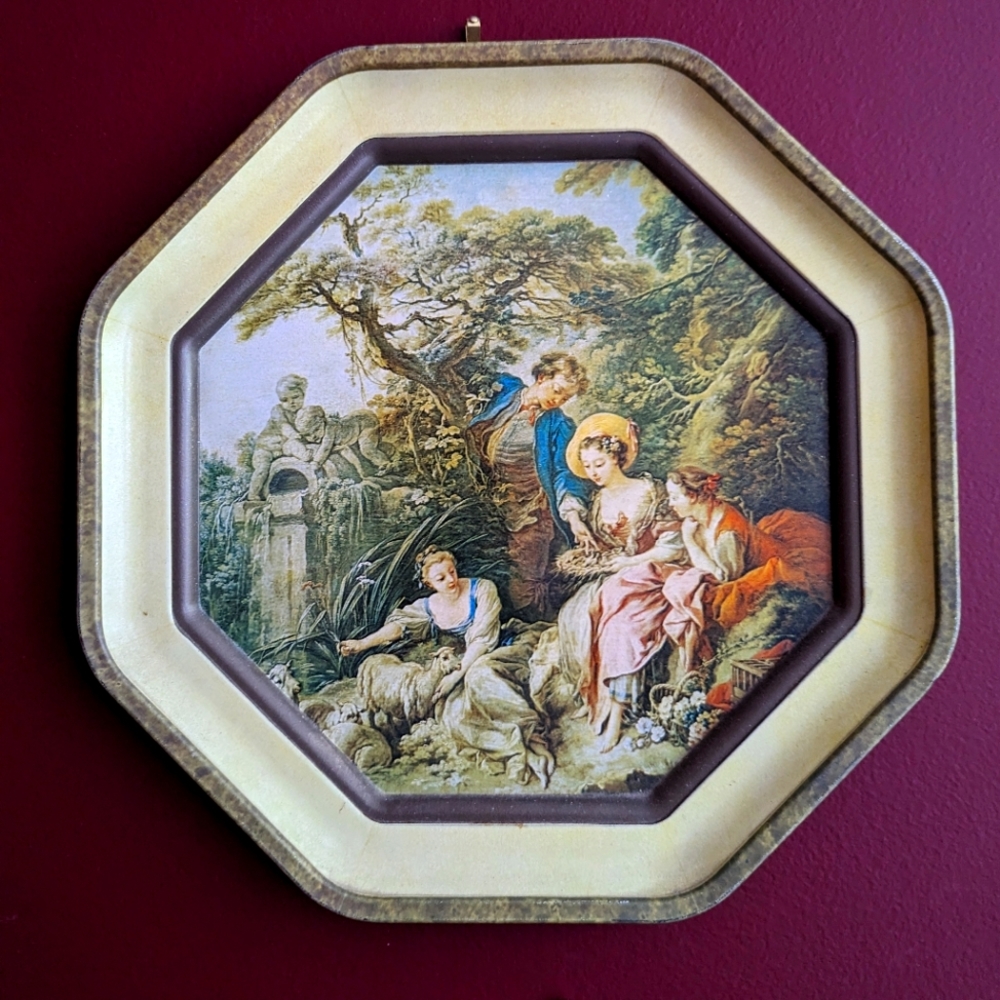 Antique Collectable Sunshine Biscuit Tin Lid "The Nest"